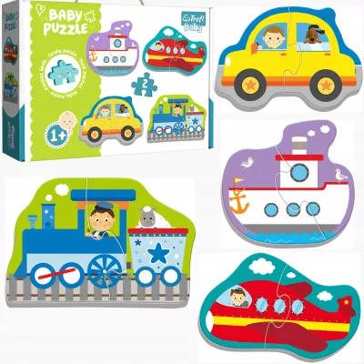 Puzzle Baby Classic pojazdy transportowe 1+ Trefl 36075