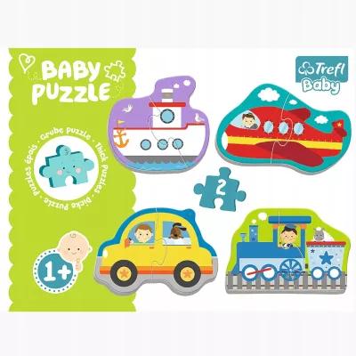 Puzzle Baby Classic pojazdy transportowe 1+ Trefl 36075