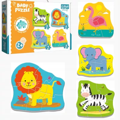 Puzzle Baby Classic Zwierzątka na safari TREFL 36073