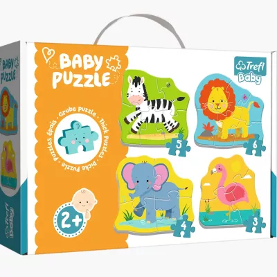 Puzzle Baby Classic Zwierzątka na safari TREFL 36073