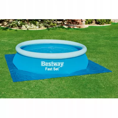 Mata plandeka pod basen stelażowy rozporowy podkład 335x335cm Bestway 58001