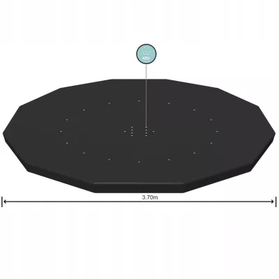 Przykrycie na basen stelażowy śr. 366cm Bestway 58037