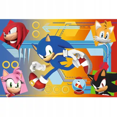 Puzzle Sonic szybki jak błyskawica 60 el. Sonic w akcji Trefl 17387