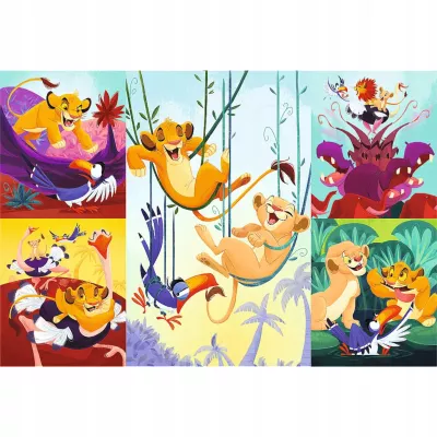 Puzzle Disney Król Lew 100 elementów Dzielny Król Lew Trefl 16478