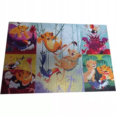 Puzzle Disney Król Lew 100 elementów Dzielny Król Lew Trefl 16478