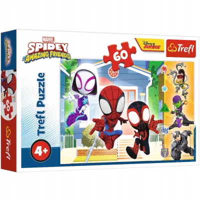 Puzzle Marvel Spiderman 60 el. W świecie Spidey'a Trefl 17371