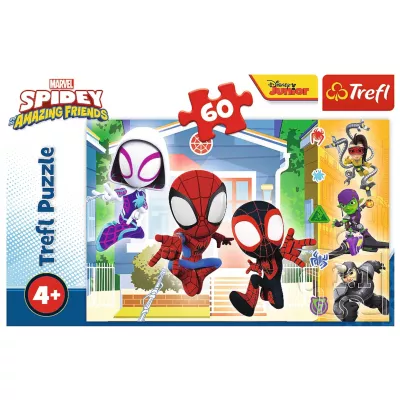 Puzzle Marvel Spiderman 60 el. W świecie Spidey'a Trefl 17371