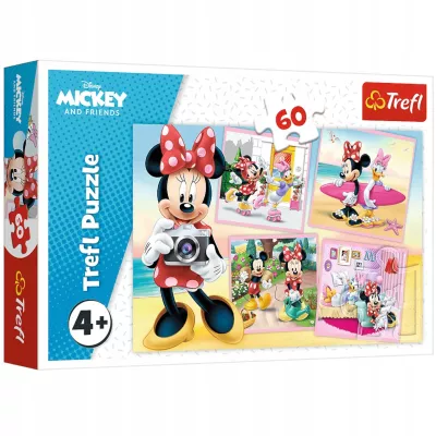 Puzzle Disney 60 el. Urocza Myszka Minnie 4 + Trefl 17360