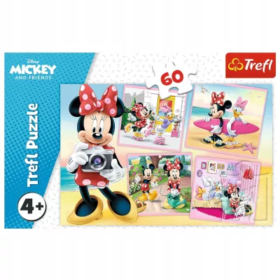 Puzzle Disney 60 el. Urocza Myszka Minnie 4 + Trefl 17360