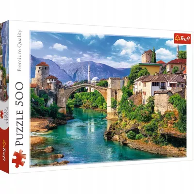 Puzzle Stary Most w Mostarze,Bośnia i Hercegowina 500 elementów Trefl 37333