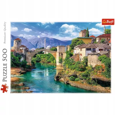 Puzzle Stary Most w Mostarze,Bośnia i Hercegowina 500 elementów Trefl 37333