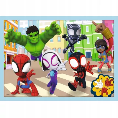 Puzzle 4w1 Marvel Spiderman Ekipa Spidey'a 3+ Trefl 34611