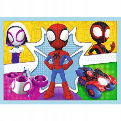 Puzzle 4w1 Marvel Spiderman Ekipa Spidey'a 3+ Trefl 34611