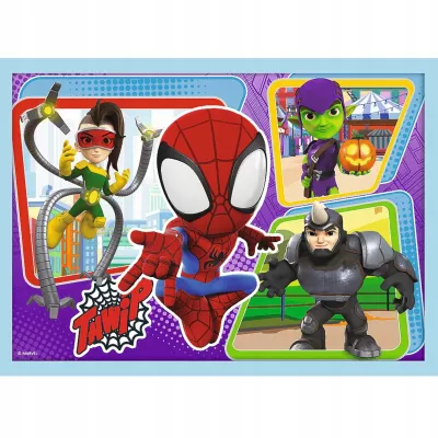 Puzzle 4w1 Marvel Spiderman Ekipa Spidey'a 3+ Trefl 34611