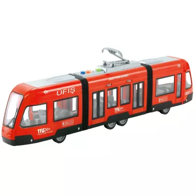 Duży tramwaj dźwięk światła baterie czerwony 930A Duży tramwaj dźwięk światła baterie czerwony 930A