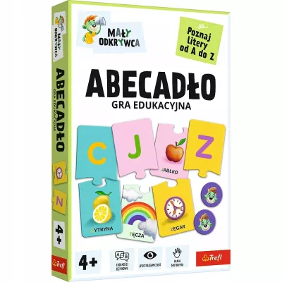 Gra dla dzieci edukacyjna mały odkrywca Abecadło 4+Trefl 02811 Gra dla dzieci edukacyjna mały odkrywca Abecadło 4+Trefl 02811