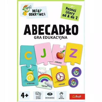 Gra dla dzieci edukacyjna mały odkrywca Abecadło 4+Trefl 02811 Gra dla dzieci edukacyjna mały odkrywca Abecadło 4+Trefl 02811