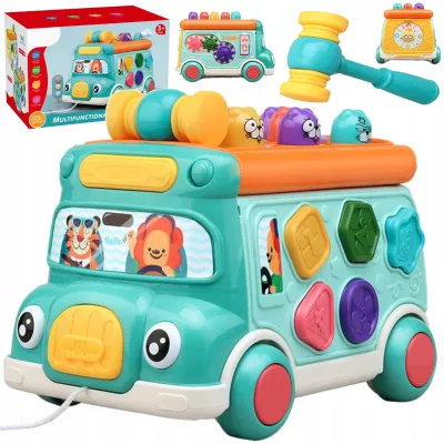 Wielofunkcyjny autobus edukacyjny dla dzieci dźwięki światła LM705 Wielofunkcyjny autobus edukacyjny dla dzieci dźwięki światła LM705