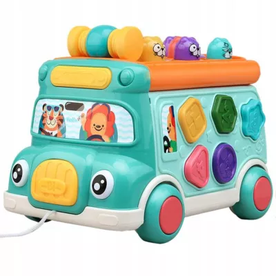 Wielofunkcyjny autobus edukacyjny dla dzieci dźwięki światła LM705 Wielofunkcyjny autobus edukacyjny dla dzieci dźwięki światła LM705