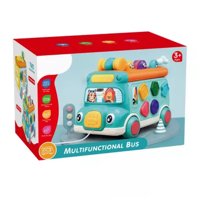 Wielofunkcyjny autobus edukacyjny dla dzieci dźwięki światła LM705 Wielofunkcyjny autobus edukacyjny dla dzieci dźwięki światła LM705