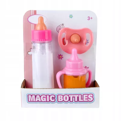 Zestaw magiczne butelki mleko i sok + smoczek do karmienia lalki HX853-1 Zestaw magiczne butelki mleko i sok + smoczek do karmienia lalki HX853-1