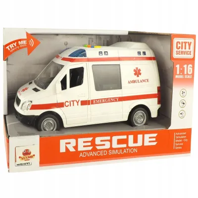 Auto ambulans karetka otwierane drzwi 1:16 WY590A