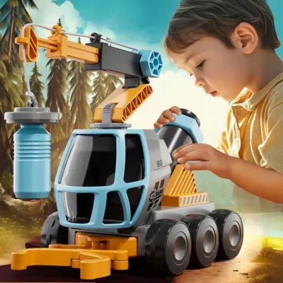 Edukacyjny dźwig autko 2w1 mikroskop dźwig chwytak 3+ DC9165 Edukacyjny dźwig autko 2w1 mikroskop dźwig chwytak 3+ DC9165