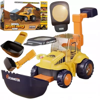 Edukacyjna koparka 4w1 dla dzieci lupa kompas łopatka do piasku 3+ TT9169 Edukacyjna koparka 4w1 dla dzieci lupa kompas łopatka do piasku 3+ TT9169