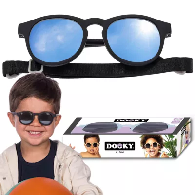 Dooky Hawaii BLACK Okulary przeciwsłoneczne dla dzieci elastyczne 6-36M