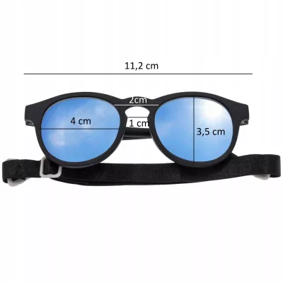 Dooky Hawaii BLACK Okulary przeciwsłoneczne dla dzieci elastyczne 6-36M