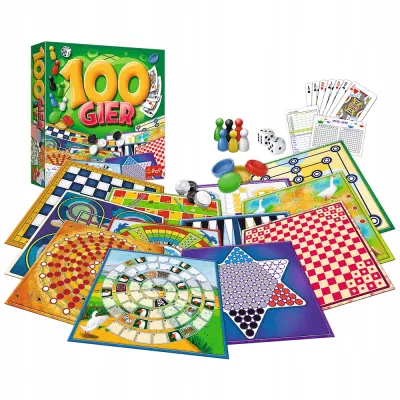 Gra planszowa 100 Gier Trefl 02117 Gra planszowa 100 Gier Trefl 02117