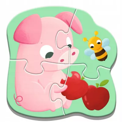 Puzzle Baby Classic Bobaski i Miś Bobaskowe zwierzątka 36135 Puzzle Baby Classic Bobaski i Miś Bobaskowe zwierzątka 36135