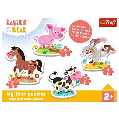 Puzzle Baby Classic na farmie 2+ Trefl 36127 Puzzle Baby Classic na farmie 2+ Trefl 36127