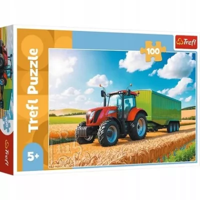 Puzzle 100 Traktor z przyczepą TREFL /Trefl 16494 Puzzle 100 Traktor z przyczepą TREFL /Trefl 16494