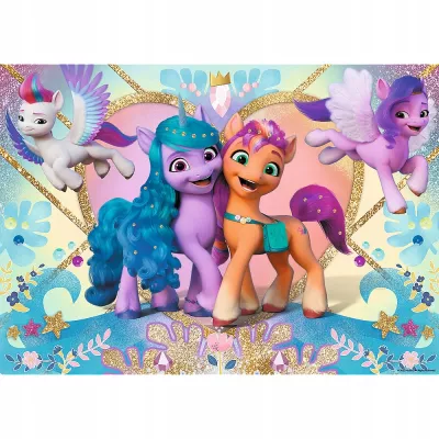 Puzzle 100 glitter brokatowe Błyszczące Kucyki My Little Pony Trefl 14831 Puzzle 100 glitter brokatowe Błyszczące Kucyki My Little Pony Trefl 14831