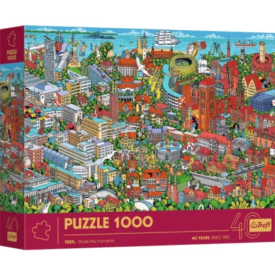 Jubileuszowe puzzle Trefla 1000 elementów trójmiasto Trefl 10924 Jubileuszowe puzzle Trefla 1000 elementów trójmiasto Trefl 10924