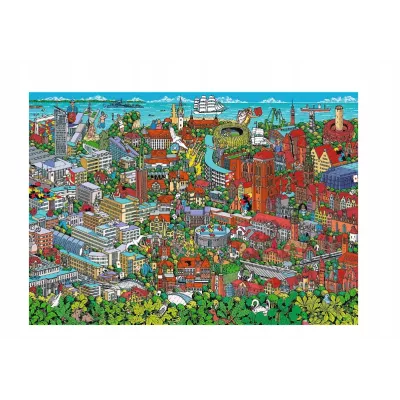 Jubileuszowe puzzle Trefla 1000 elementów trójmiasto Trefl 10924 Jubileuszowe puzzle Trefla 1000 elementów trójmiasto Trefl 10924