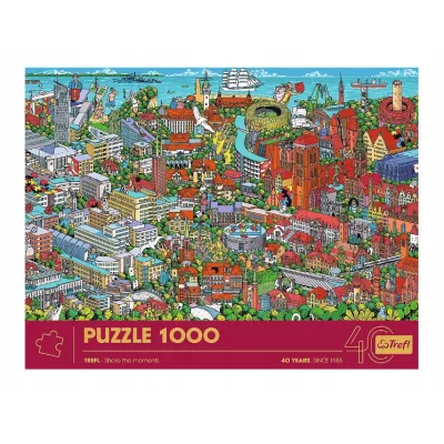 Jubileuszowe puzzle Trefla 1000 elementów trójmiasto Trefl 10924 Jubileuszowe puzzle Trefla 1000 elementów trójmiasto Trefl 10924