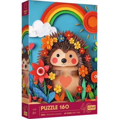Puzzle z efektem 3D 160 el. 40-lecie Jeżyk Trefl 40046 Puzzle z efektem 3D 160 el. 40-lecie Jeżyk Trefl 40046