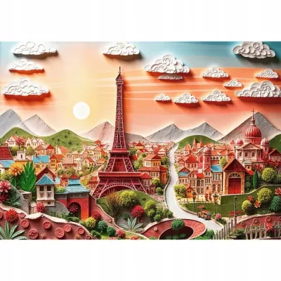 Puzzle z efektem 3D 1000 elementów 40-lecie Paryż Trefl 40044