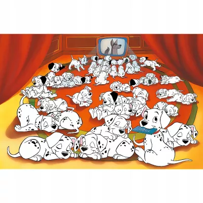 Puzzle 600 el. 40-lecie Trefl - 101 Dalmatyńczyków 37604
