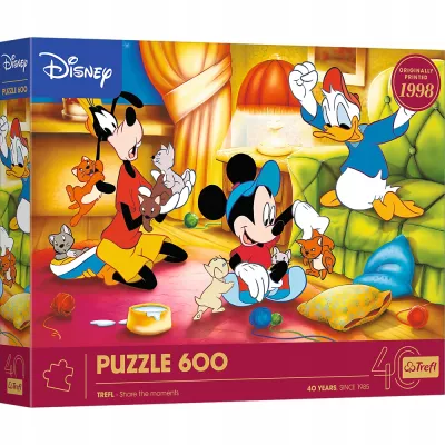 Puzzle 600 el. 40-lecie Trefl - Myszka Miki i Przyjaciele 37601 Puzzle 600 el. 40-lecie Trefl - Myszka Miki i Przyjaciele 37601