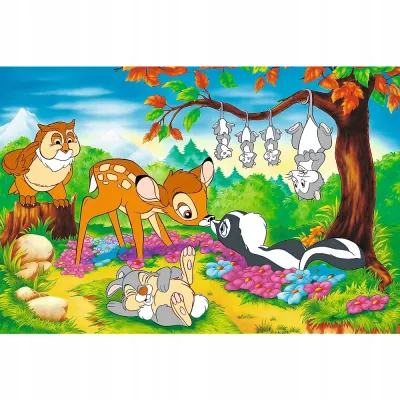 Puzzle  160 el. 40-lecie Bambi i leśni przyjaciele Trefl 40054