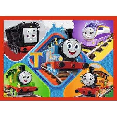 Puzzle 4w1 Tomek i Przyjaciele Odjazdowy Tomek Trefl 34619