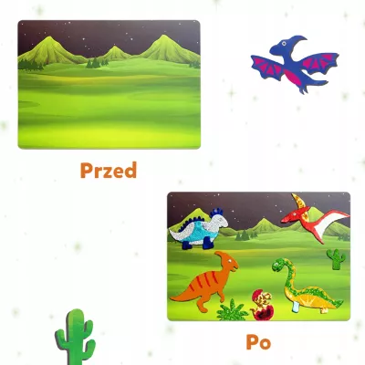 Skillmatics Foil Fun zestaw Kraina dinozaurów Trefl 62606