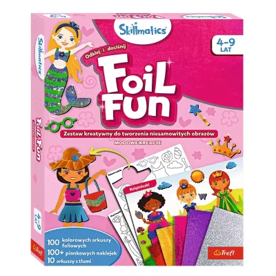Skillmatics Foil Fun zestaw kreatywny Modowe Kreacje Trefl 62605 Skillmatics Foil Fun zestaw kreatywny Modowe Kreacje Trefl 62605