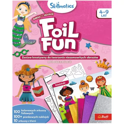 Skillmatics Foil Fun zestaw kreatywny Modowe Kreacje Trefl 62605 Skillmatics Foil Fun zestaw kreatywny Modowe Kreacje Trefl 62605