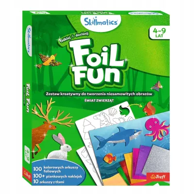 Skillmatics Foil Fun zestaw kreatywny Świat zwierząt Trefl 62604 Skillmatics Foil Fun zestaw kreatywny Świat zwierząt Trefl 62604