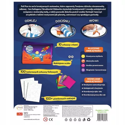 Skillmatics Foil Fun zestaw kreatywny kosmos Trefl 62603 Skillmatics Foil Fun zestaw kreatywny kosmos Trefl 62603