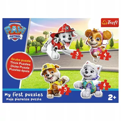 Puzzle Baby Psi Patrol Kochane pieski TREFL 36136